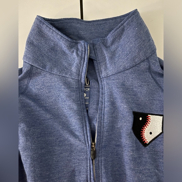 Half Zip Baseball Sweatshirt - Picture 7 of 8